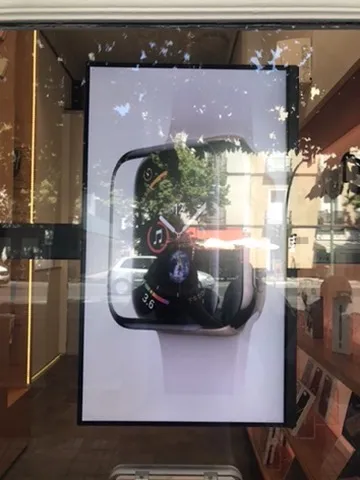 Digital signage in storefront — Apple Watch
