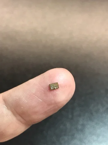 BGA chip on fingertip