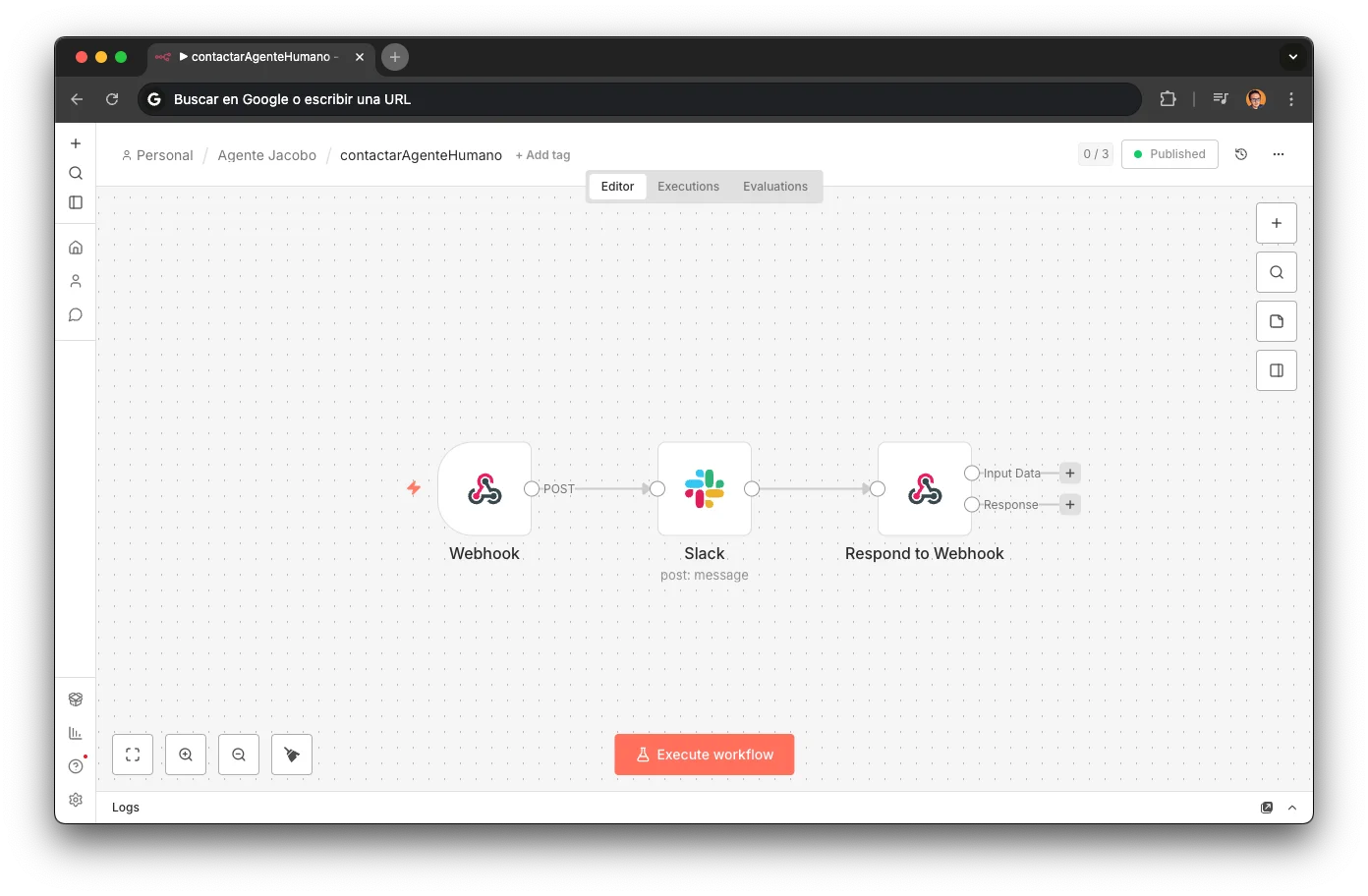 HITL Handoff workflow in n8n