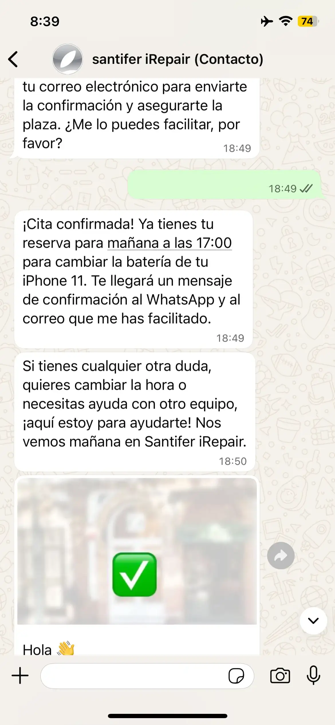 Booking with refinement: "no, Thursday instead" → new search